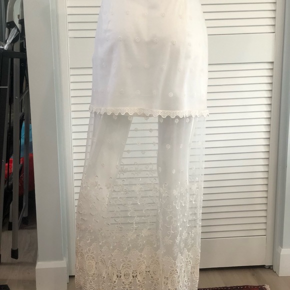 Escada Vintage 90s Escada Maxi Lace Overlay Mini Skirt - Picture 13 of 14